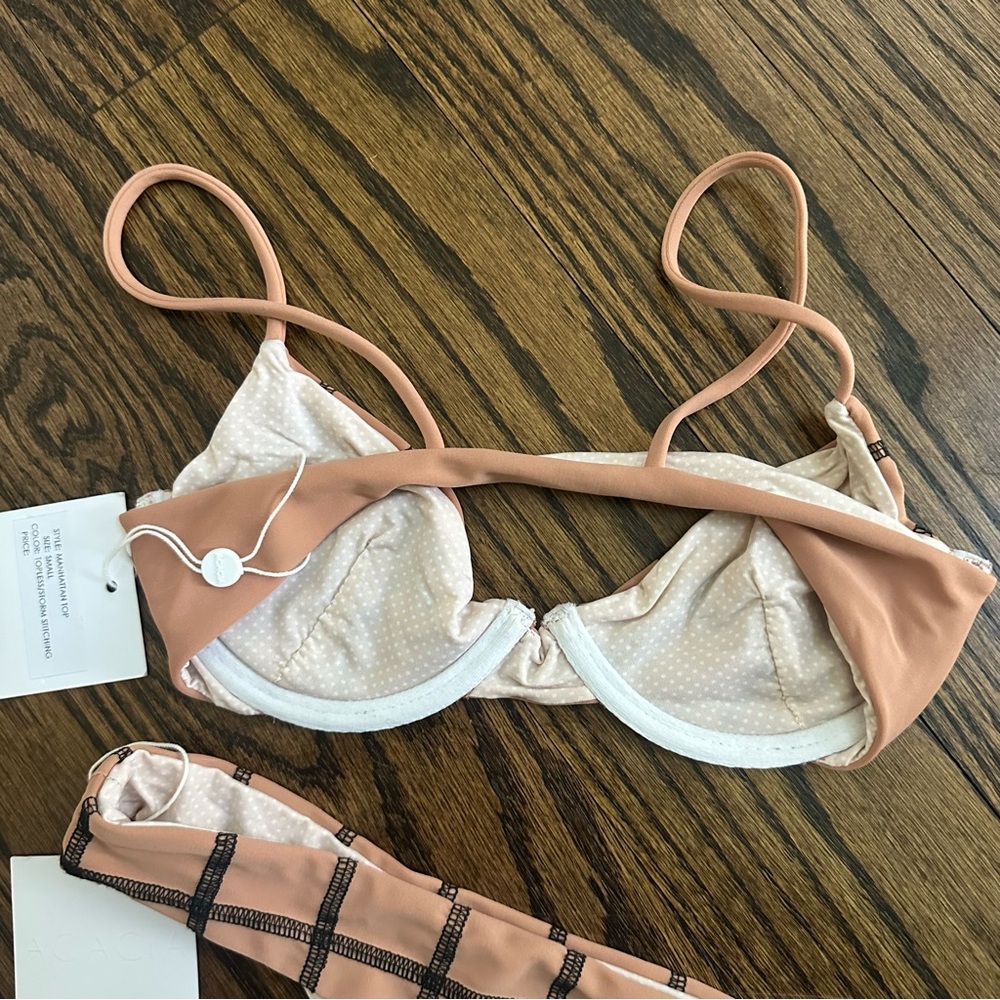 Acacia NEW Manhattan Top Sandy’s bottom size small topless storm stitching - Picture 9 of 10